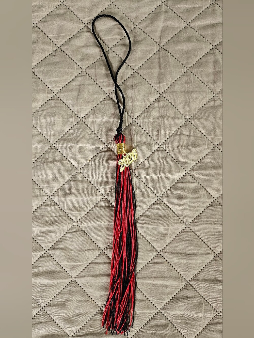 2026 graduation tassel red and black
